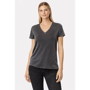 All Saints Metallic Emelyn Shimmer Tee Size XS
